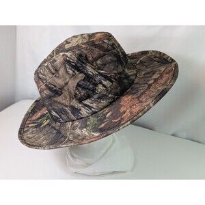 Signatures Fedora Rain Hat Mens Mossy Oak Print Logo L/XL